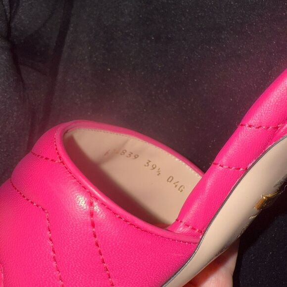 Brand new women’s size 9.5 Gucci Pink Quilted heel Sandal - Picture 8 of 12
